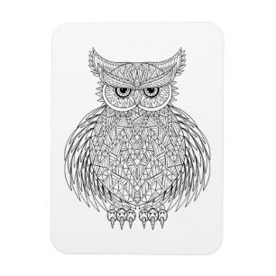 Inspirerad ugglafågelTotem Magnet