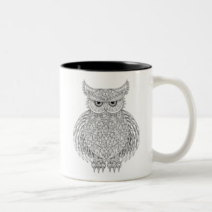 Inspirerad ugglafågelTotem Två-Tonad Mugg