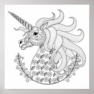 Inspirerad Unicorn Poster