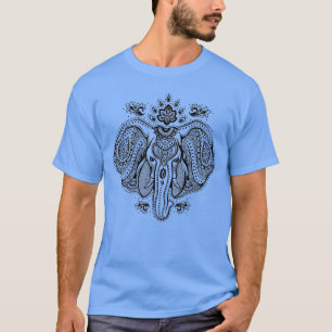 Inspirerad vintageindierelefant t-shirt
