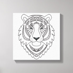 Inspirerad vittiger 6 canvastryck