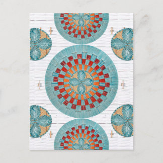 Inspirerad vykort för samtida Mi'kmaq Quill