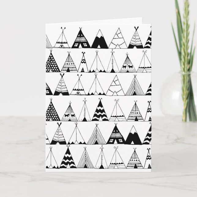 Inspirerad Wigwam Kort (Framsida)