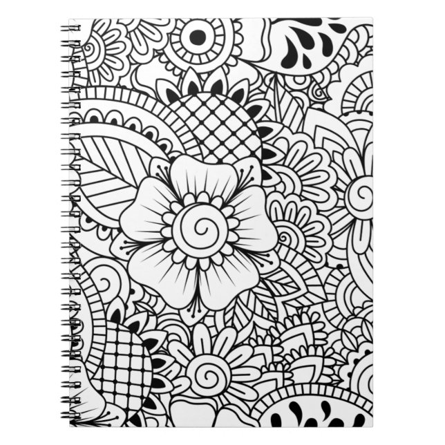 Inspirerade blommor anteckningsbok (Framsidan)