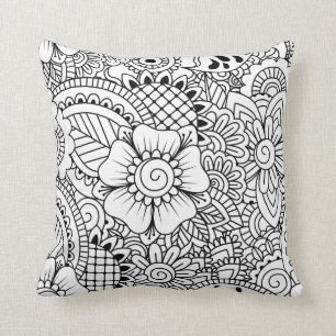 Inspirerade blommor kudde