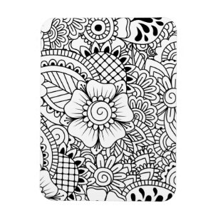Inspirerade blommor magnet