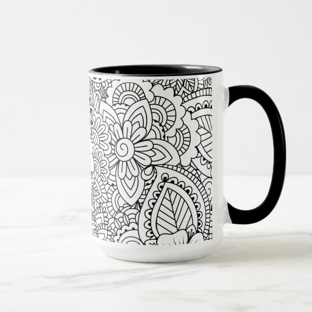 Inspirerade blommor mugg (Höger)