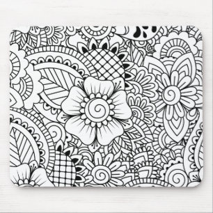 Inspirerade blommor musmatta