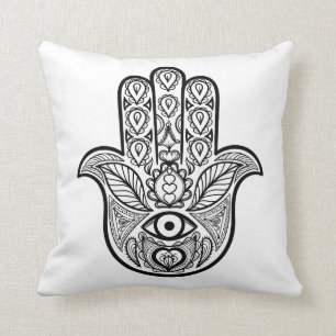 Inspirerade Hamsa räcker Kudde