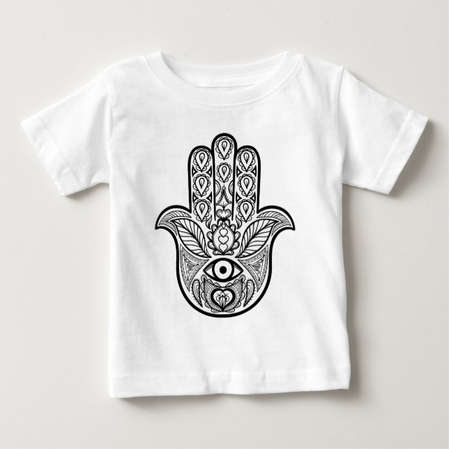 Inspirerade Hamsa räcker T Shirt (Framsida)