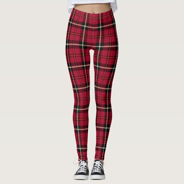 Inspirerade Plaid-byxor Leggings (Framsida)