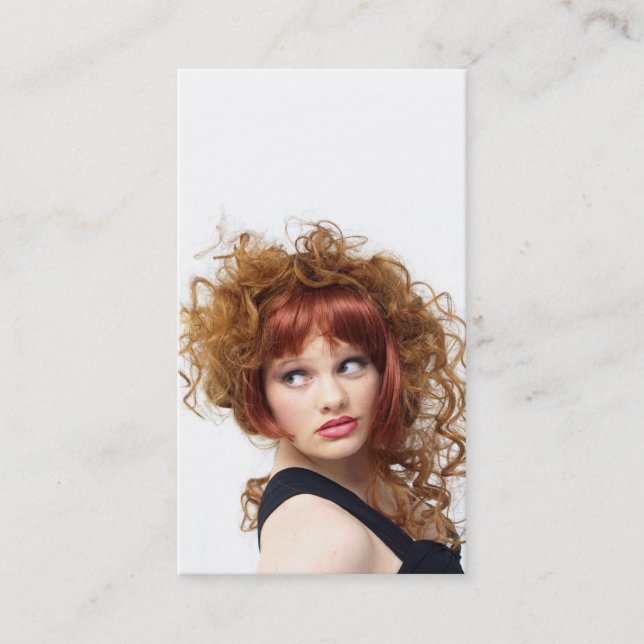 Inspirerade Updo Visitkort (Framsida)