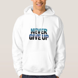 inspirerande, "Aldrig ge up", T-Shirt Hoodie