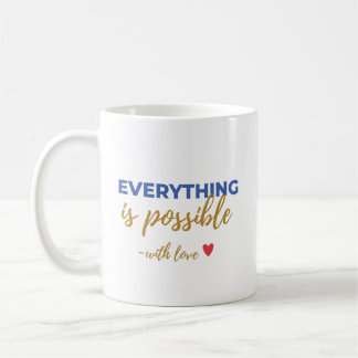Inspirerande ”Allt är möjligt”-mugg Kaffemugg