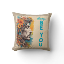 Inspirerande "Always Be You" Kuddcover för Kastkud