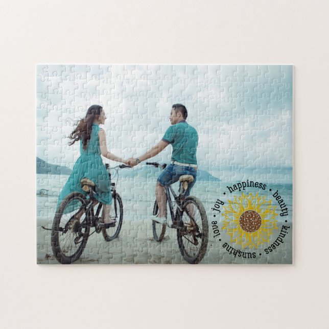 Inspirerande | Anpassad Foto Pussel (Horisontell)