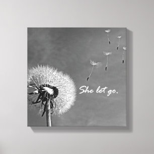 inspirerande att hon lät citera med Dandelion Canvastryck