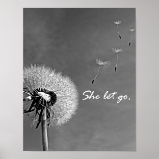 inspirerande att hon lät citera med Dandelion Poster