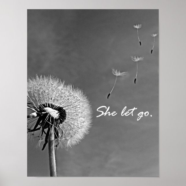 inspirerande att hon lät citera med Dandelion Poster (Framsidan)