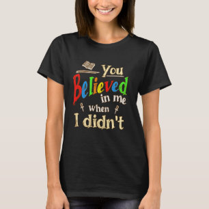 Inspirerande Autism Citat Läraruppskattning T Shirt