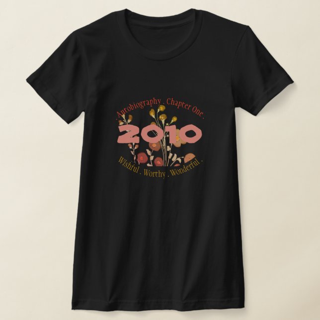 Inspirerande autobiografdesigner t shirt (Laydown)