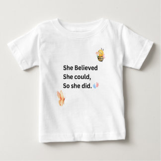 Inspirerande babybodysuit - Motiverande citat T Shirt