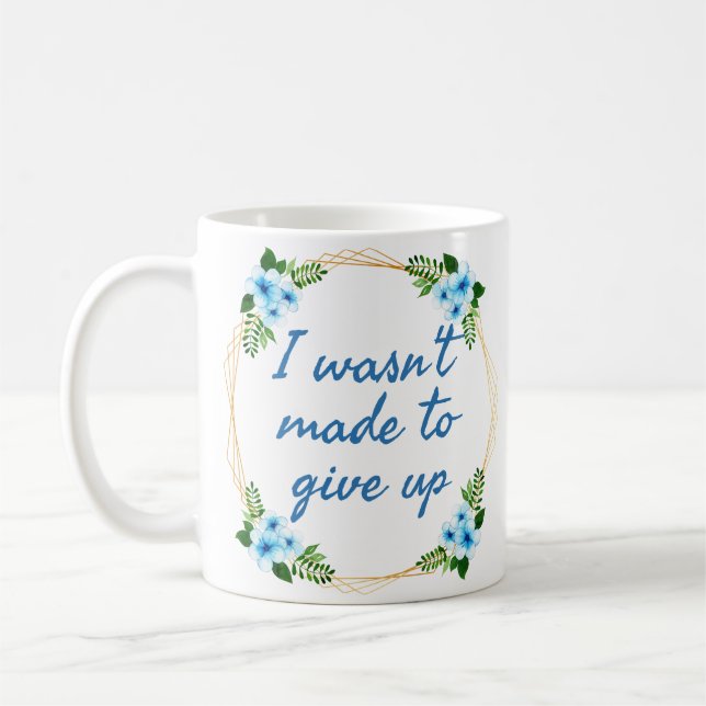 inspirerande bekräftelser för framgång kaffemugg (Vänster)