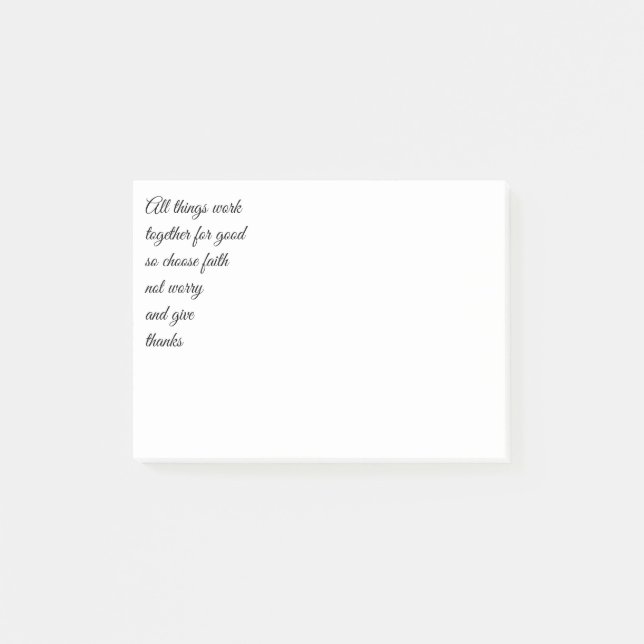 Inspirerande bibelcitat post-it block (Framsida)