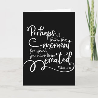 Inspirerande bibelvers-citat - Kanske är detta Kort