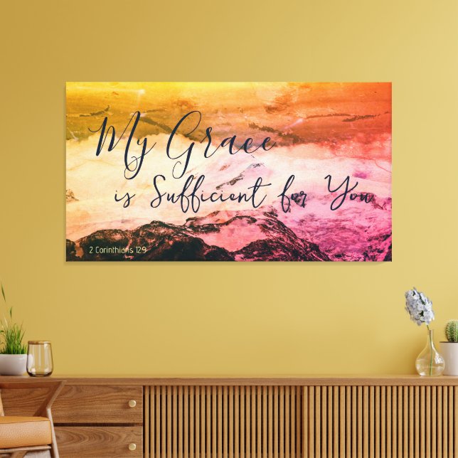 Inspirerande bibelvers kristen väggkonst canvastryck (Insitu (Vardagsrum))