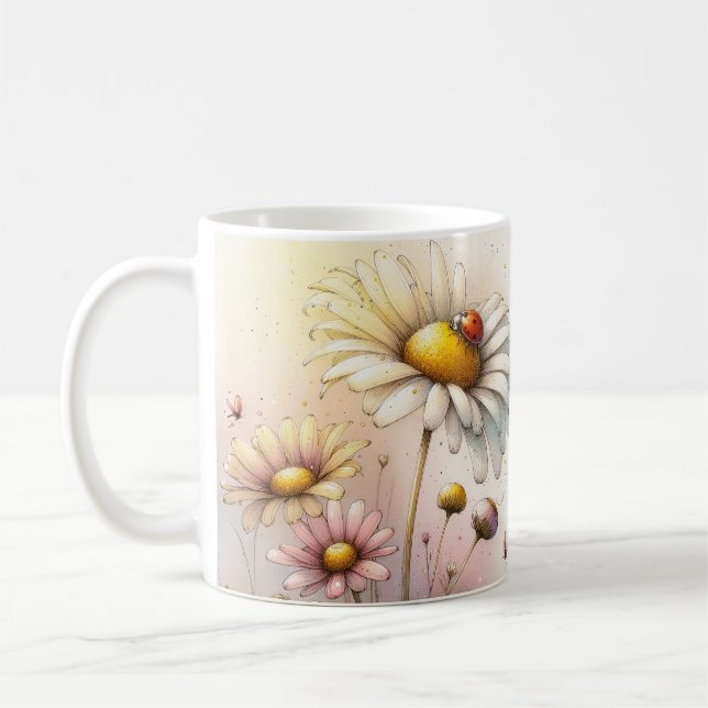 Inspirerande blommor  kaffemugg (Vänster)