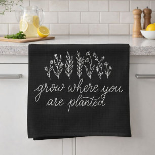 Inspirerande Blommor Kökshandduk