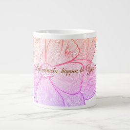 Inspirerande blommor: Låt mirakler hända dig! Jumbo Mugg
