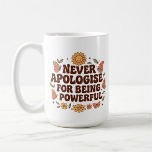 Inspirerande Boho Fjäril Blommor, på baksidan Kaffemugg