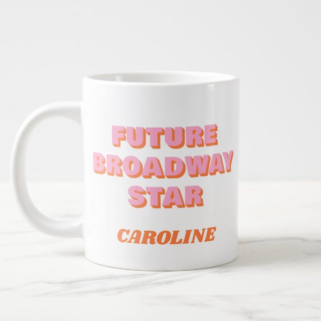 Inspirerande Broadway Actor Quote Personlig Namn  Jumbo Mugg (Vänster)