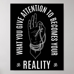 Inspirerande buddhism Law Of Attraction Citat Andl Poster
