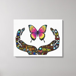 inspirerande canvastryck