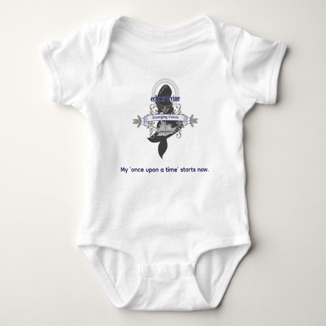 Inspirerande citat Baby-bodys T Shirt (Framsida)