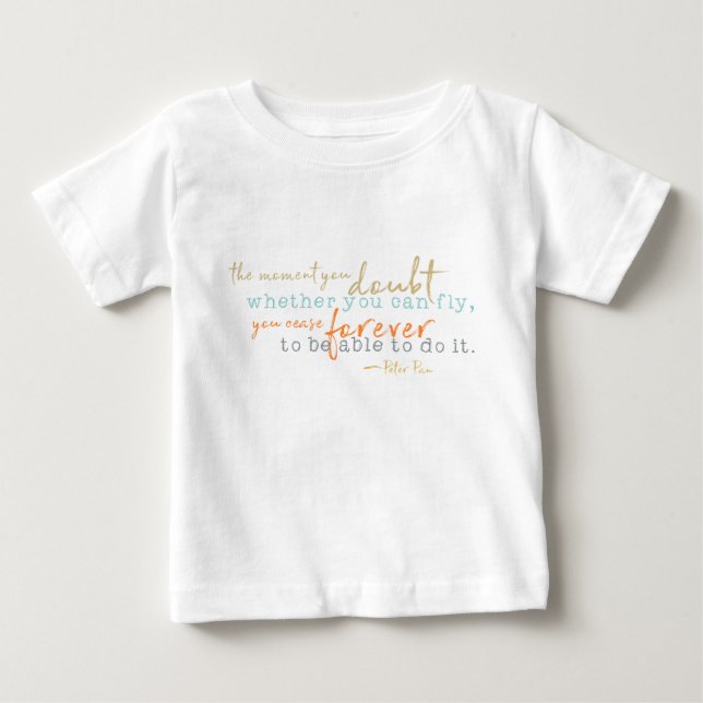 Inspirerande Citat Baby T-Shirt Sago-citat (Framsida)