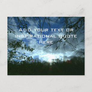 Inspirerande citat eller text - Himmel Vykort