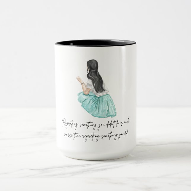 Inspirerande Citat Estetisk Kaffe Mugg (Center)