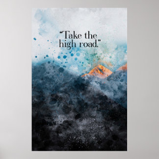 inspirerande citat för den översta vattenfärgen i poster