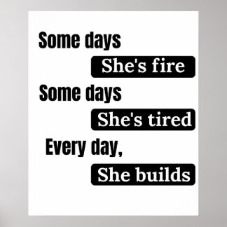Inspirerande Citat för Kvinnor Poster
