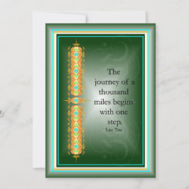 inspirerande citat i elegantens dekorativa design inbjudningar