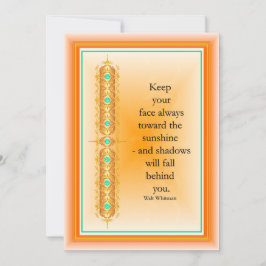 inspirerande citat i elegantens dekorativa design inbjudningar