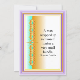 inspirerande citat i elegantens dekorativa design inbjudningar