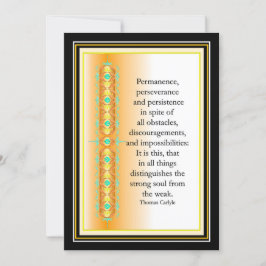 inspirerande citat i elegantens dekorativa design inbjudningar