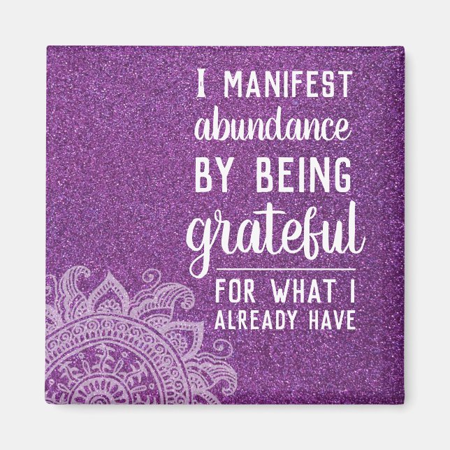 inspirerande citat jag är Påstående Motiv Magnet (Framsidan)