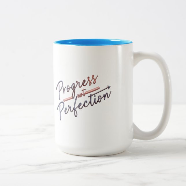 Inspirerande Citat Kaffemug  Två-Tonad Mugg (Höger)