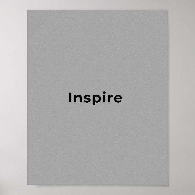 Inspirerande citat konst  poster (Framsidan)